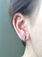 Thin Cubic Zirconia Hoop Earrings - Sterling Silver, 18k Gold and Rose Gold, huggie hoops earrings, Bridesmaid Gift, Tiny hoops, Hoops - HarperCrown