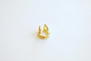 Tiny Horseshoe Connector Bead Charm- Vermeil, 22k Gold plated over 925 Sterling Silver, Rose Gold, Horseshoe connector, Horseshoe Charm, 265 - HarperCrown