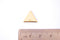 Triangle Shape Blank Charm | 16K Gold Plated over Brass | Stamp Blank Stamping Pendant Wholesale B333 - HarperCrown