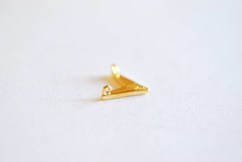 Triangle V Shaped Connector Charm- Choose Sterling Silver, Gold, Rose Gold V link Spacer Connector, Arrowhead, Chevron, Charm, Pendant, 321 - HarperCrown