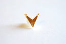 Triangle V Shaped Connector Charm- Choose Sterling Silver, Gold, Rose Gold V link Spacer Connector, Arrowhead, Chevron, Charm, Pendant, 321 - HarperCrown
