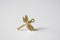 Vermeil Gold Dragonfly Charm, 18k gold plated over sterling silver Insect Charm, Gold Wings Charm - HarperCrown