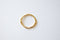 Vermeil Gold Eternity Circle Round Vermeil Connector - 18k gold plated over sterling silver ring circle, vermeil gold oval connector link - HarperCrown