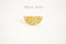 Vermeil Gold Half Circle Connector Charm- 22k Gold plated over Sterling Silver, Half Moon Crescent Blank Stamping charm, Spacer, Link, 386 - HarperCrown