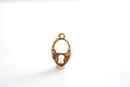 Vermeil Gold Lock and Key Pendant- 18k gold plated over Sterling silver, Skeleton Key and Lock charm, Gold Lock Charm Necklace - HarperCrown