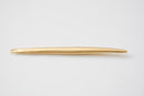 Vermeil Gold Matte Skinny Needle-Vermeil Medium Spike Needle Dagger, long and thin dagger spear spike pendant, needle, vermeil needle, 11 - HarperCrown