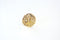 Vermeil Gold Moon and Star Medallion Pendant - 18k gold plated 925 Sterling Silver, Astrology Round Disc Charm Pendant, Vintage Coin, J390 - HarperCrown