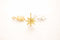 Vermeil Gold or Sterling Silver Sun charm Pendant Starburst Sun Rays Gold Sunshine Sky Celestial Polaris Wholesale Bulk Charms Jewelry J354 - HarperCrown