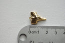 Vermeil Gold Shark Tooth Charm, Shark Tooth Pendant, Vermeil Shark Tooth,18k gold plated over Sterling Silver - HarperCrown