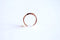 Vermeil Pink Rose Gold Crescent Moon Connector Charm- 22k gold plated Half Moon Charm Link, Gold moon charm, Letter C, Upside down Moon, 300 - HarperCrown