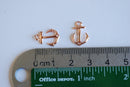 Vermeil Rose Gold Anchor Connector - 18k gold plated over sterling silver, Rose Gold Anchor Link Spacer Connector, Nautical Anchor Charm,101 - HarperCrown