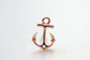 Vermeil Rose Gold Anchor Connector - 18k gold plated over sterling silver, Rose Gold Anchor Link Spacer Connector, Nautical Anchor Charm,101 - HarperCrown