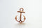 Vermeil Rose Gold Anchor Connector - 18k gold plated over sterling silver, Rose Gold Anchor Link Spacer Connector, Nautical Anchor Charm,101 - HarperCrown