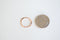 Vermeil Rose Gold Eternity Circle Vermeil Connector - 18k gold plated over sterling silver ring circle, vermeil gold oval connector, 33 - HarperCrown