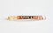 Vermeil Rose Gold Live love Laugh, 18k gold over 925 sterling silver bar "live love laugh" gold bar connector, vermeil curve bar connector - HarperCrown