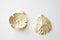 Vermeil Sand Dollar Charms -18k gold over sterling silver, Matte Sand Dollar, Nautical Beach themed Charms Wholesale, 134 - HarperCrown