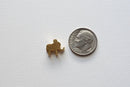 Vermeil Shiny Gold Elephant Charm- 18k gold plated over sterling silver, Elephant Pendant Charm, Vermeil Gold Elephant Bead, Beads, 100 - HarperCrown
