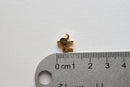 Vermeil Shiny Gold Elephant Charm- 18k gold plated over sterling silver, Elephant Pendant Charm, Vermeil Gold Elephant Bead, Beads, 100 - HarperCrown