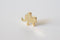 Vermeil Shiny Gold Elephant Charm- 18k gold plated over sterling silver, Elephant Pendant Charm, Vermeil Gold Elephant Bead, Beads, 100 - HarperCrown