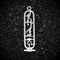 "Wealth" Cartouche Hieroglyph Ancient Egyptian Charm | 925 Sterling Silver, Oxidized or 18K Gold Plated | Jewelry Making Pendant - HarperCrown