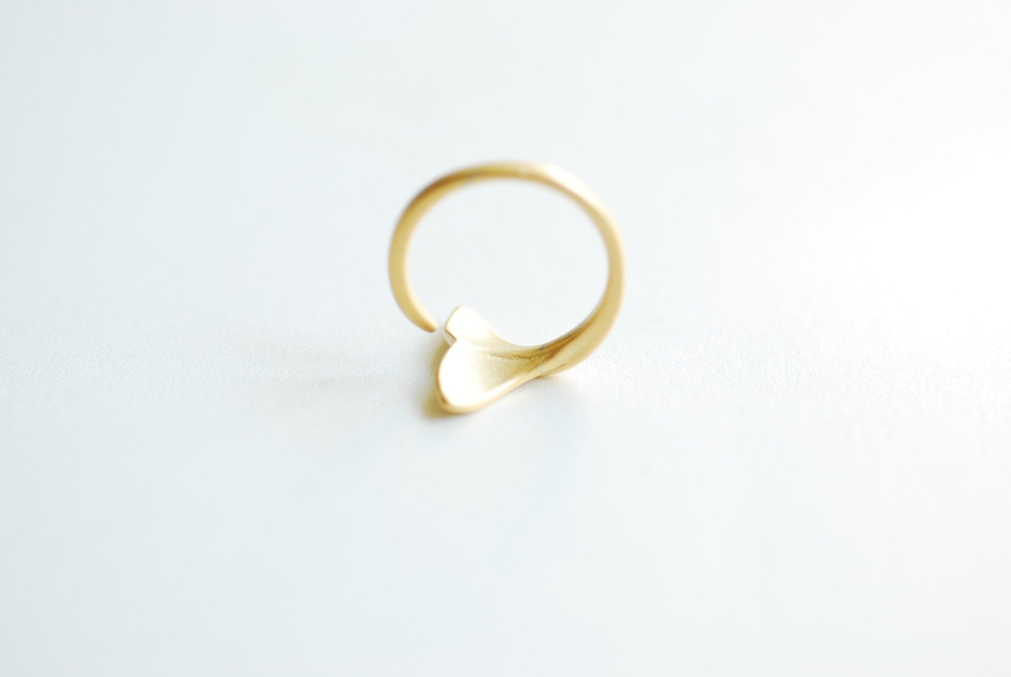 Whale Tail Ring, Choose Sterling Silver Gold or Rose Gold, Wrap Ring, Mermaid ring, Fish tail ring, Marine Life Ring, Adjustable Ring, 484 - HarperCrown