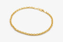 Wholesale 14K Gold Anchor Chain Bracelet | Solid 14K Gold Finished Bracelet - HarperCrown