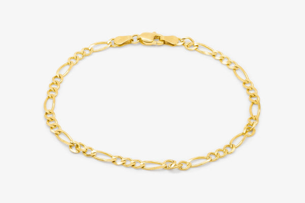 Wholesale 14K Gold Long and Short Bracelet | Solid 14K Gold Finished Bracelet - HarperCrown