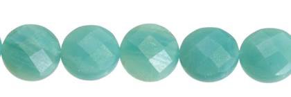 Wholesale Amazonite Bead Coin Circular Shape Faceted Gemstones 6-12mm - HarperCrown