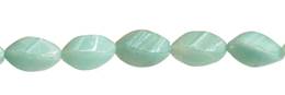 Wholesale Amazonite Bead Twist Shape Gemstones 8x18mm - HarperCrown