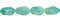 Wholesale Amazonite Bead Waved Oval Shape Gemstones 18-30mm - HarperCrown