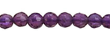 Wholesale Amethyst Bead Round Ball Shape Faceted Gemstones 3mm - HarperCrown
