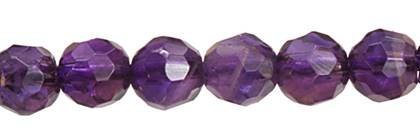 Wholesale Amethyst Bead Round Ball Shape Faceted High Quality Gemstones 3mm - HarperCrown