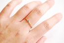 Wholesale Birthstone Stacking Ring/ Minimal Ring/ Custom Ring/ Birthstone Jewelry/ 14k Gold Filled Ring/ Midi Ring/ Everyday Ring/ Birthstone Ring/Shiny Rose & Silver - HarperCrown