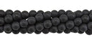 Wholesale Black Agate Bead Ball Round Shape Faceted Matt Gemstones 4-14mm - HarperCrown