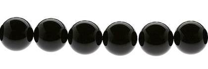 Wholesale Black Agate Bead Ball Round Shape Gemstones 2-20mm - HarperCrown