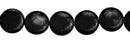 Wholesale Black Agate Bead Coin Shape Gemstones 6-20mm - HarperCrown