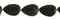 Wholesale Black Color Agate Bead Leaf Shape Gemstones 15x20mm - HarperCrown