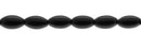 Wholesale Black Color Agate Bead Oval Shape Smooth Gemstones 6-12mm - HarperCrown