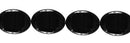 Wholesale Black Color Agate Bead Oval Shape Smooth Gemstones 9-30mm - HarperCrown