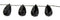 Wholesale Black Color Agate Bead Pear Drop Shape Faceted Gemstones 9-25mm - HarperCrown