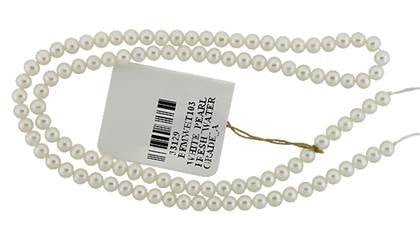 Wholesale Freshwater Pearl White 3-4mm Graduated Potato Pearls - HarperCrown