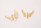 Wholesale Gold Filled Butterfly Charm l 14k GF Butterfly Connector Link Charm Pendant permanent jewelry Moth Insect Bulk Solder - HarperCrown