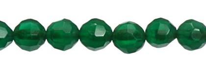 Wholesale Green Jade Color Agate Bead Faceted Ball Shape Gemstones 3-16mm - HarperCrown