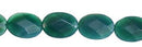 Wholesale Green Jade Color Agate Bead Faceted Oval Shape Gemstones 9-14mm - HarperCrown