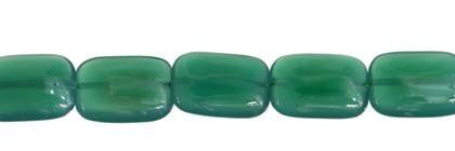 Wholesale Green Jade Color Agate Bead Rectangle Shape Gemstones 14-18mm - HarperCrown