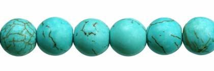 Wholesale Light Blue Turquoise Color Bead Ball Round Shape Faceted Gemstones 6-10mm - HarperCrown