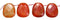 Wholesale Red Agate Natural Color Ladder Shape Gemstones 30-40mm - HarperCrown