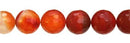 Wholesale Red Agate Natural Color Round Ball Shape Faceted Gemstones 3-16mm - HarperCrown