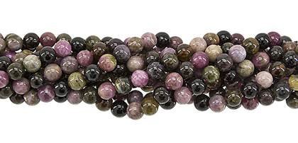 Wholesale Tourmaline Multi Color Bead Ball Round Shape Gemstones 3-6mm - HarperCrown