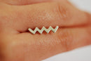 Zig zag Ear Crawlers- Sterling Silver Wave Ear Crawlers Climbers, Chevron Ear Climbers, Snake Ear Climber, Ear Jackets, Geometric earrings - HarperCrown